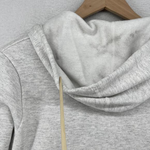 UNIVERSITY OF VERMONT Hoodie Womens M Catamounts Cropped Cutout Fleece Gray - Picture 11 of 15